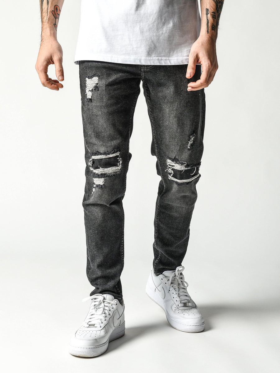 パンツ no massprod LECEDJEANS BLACK h4lo no massprod LECEDJEANS BLACK