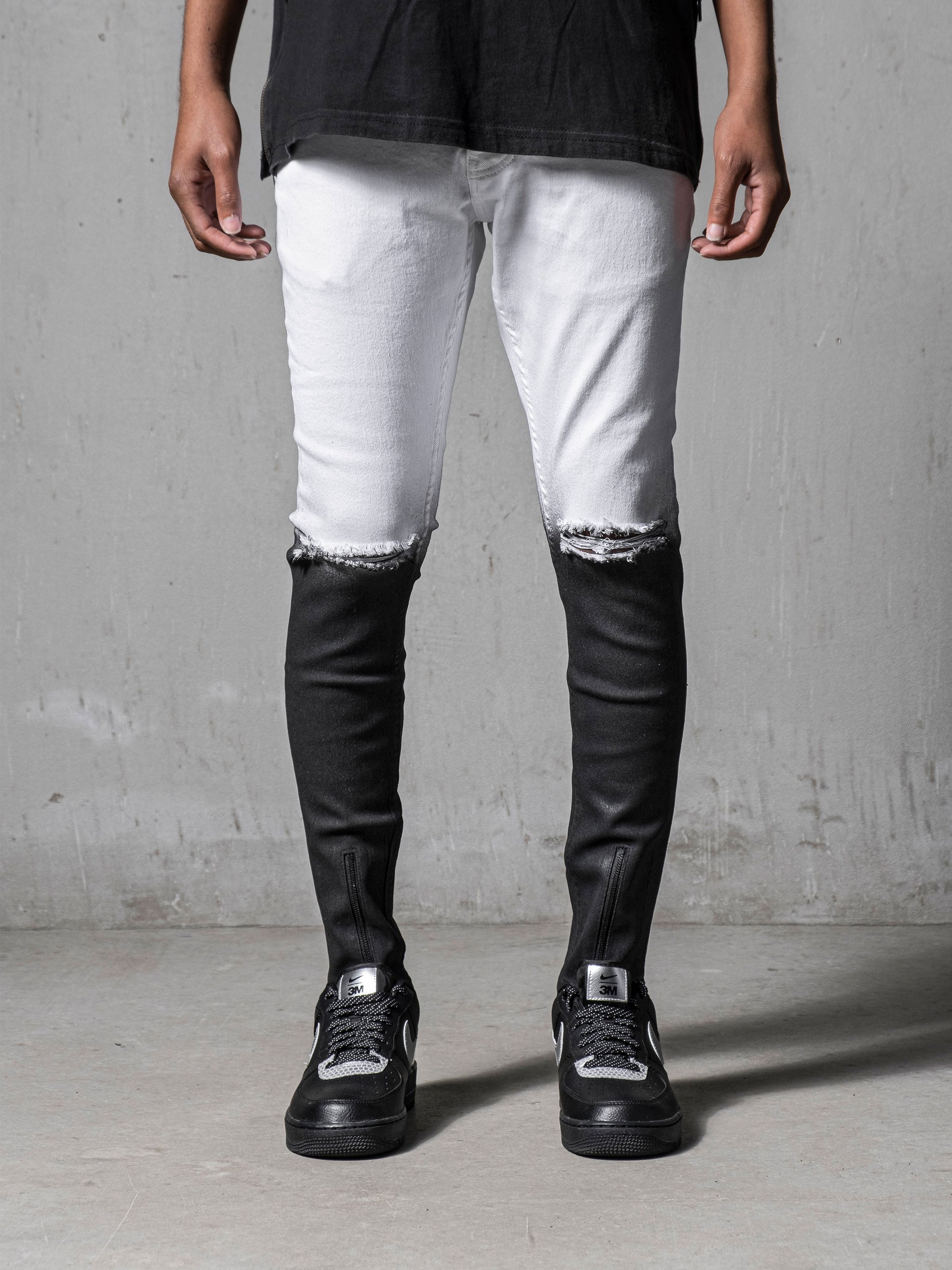   JEANS★MALMO ★WHITE/BLACK Heartless