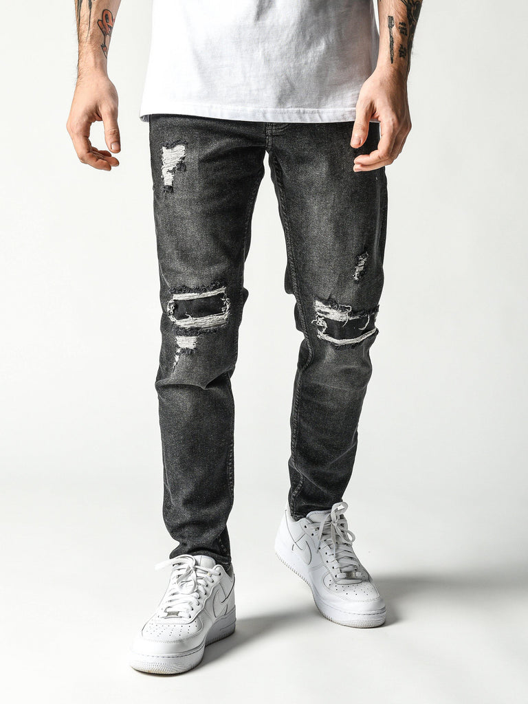 Casual fit Black Jeans 4786 - Monodrop