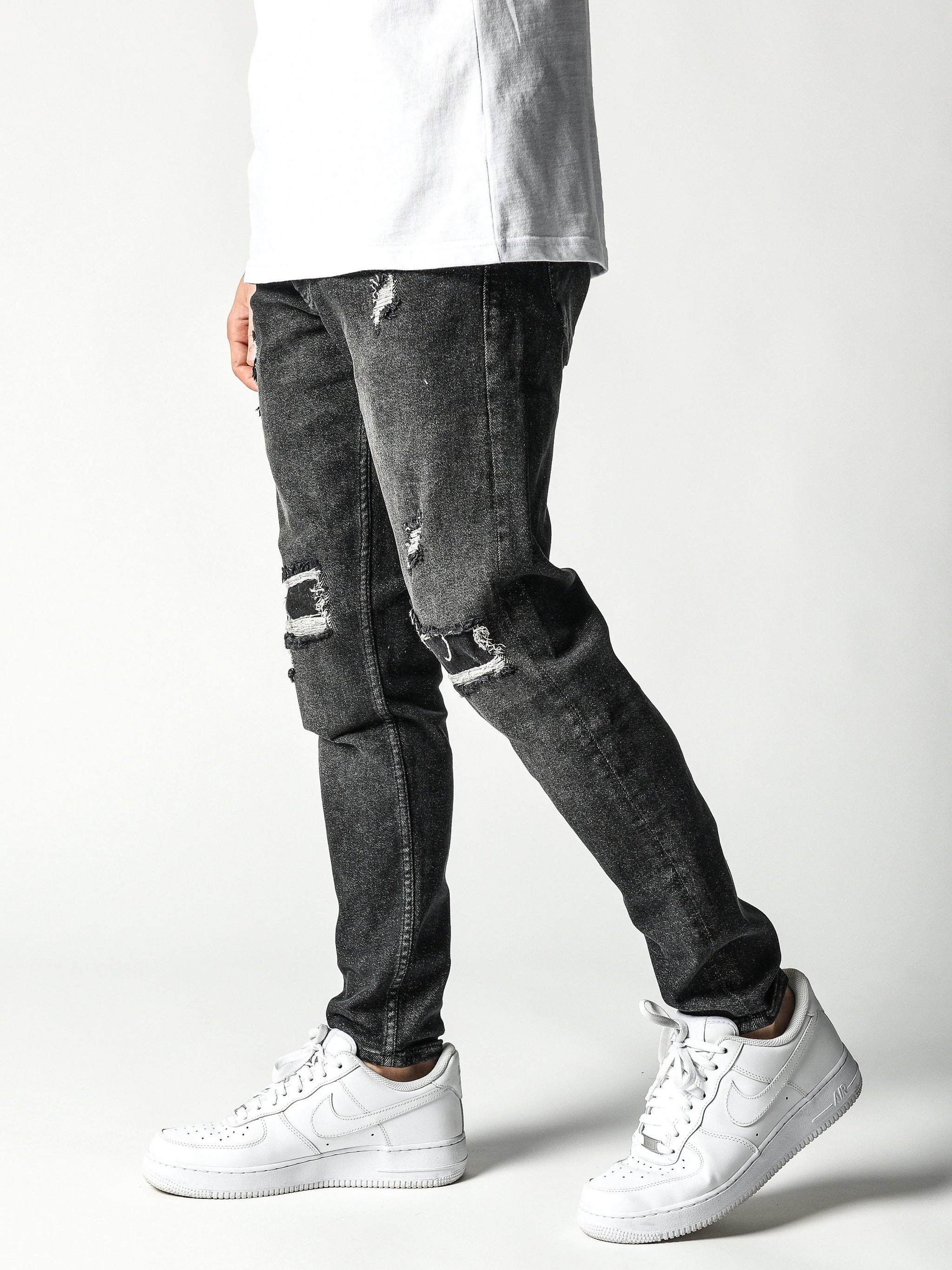 パンツ no massprod LECEDJEANS BLACK h4lo no massprod LECEDJEANS BLACK