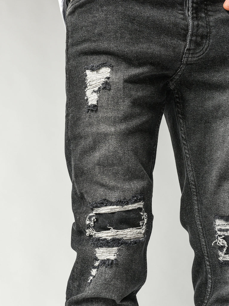 Casual fit Black Jeans 4786 - Monodrop
