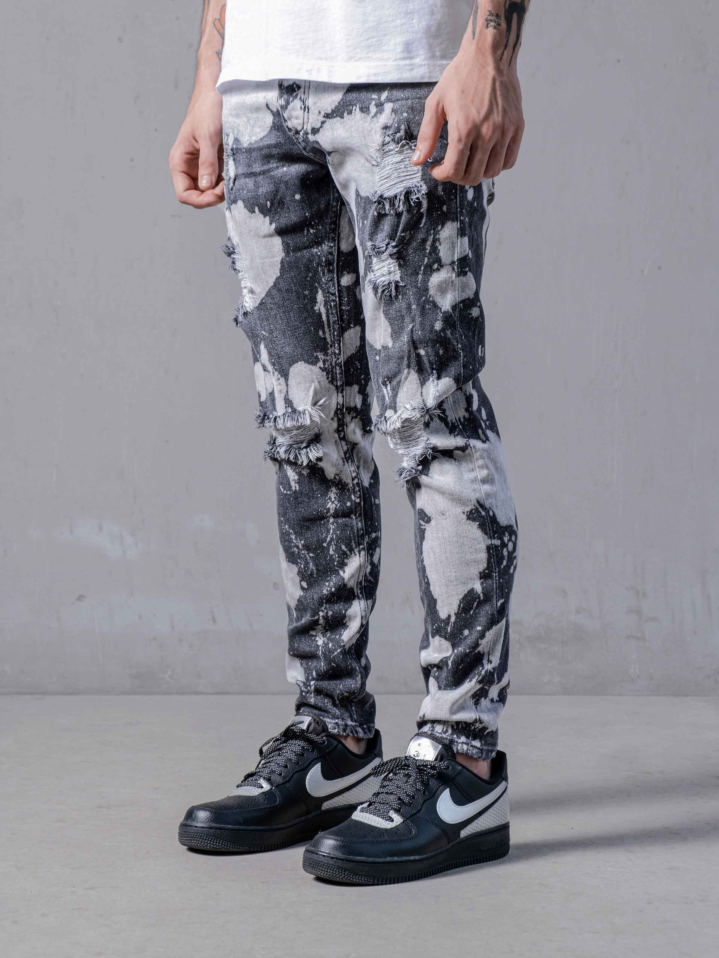 At bidrage faglært vegetarisk Bleached on Black Jeans | Men's Streetwear | Monocloth – Monocloth