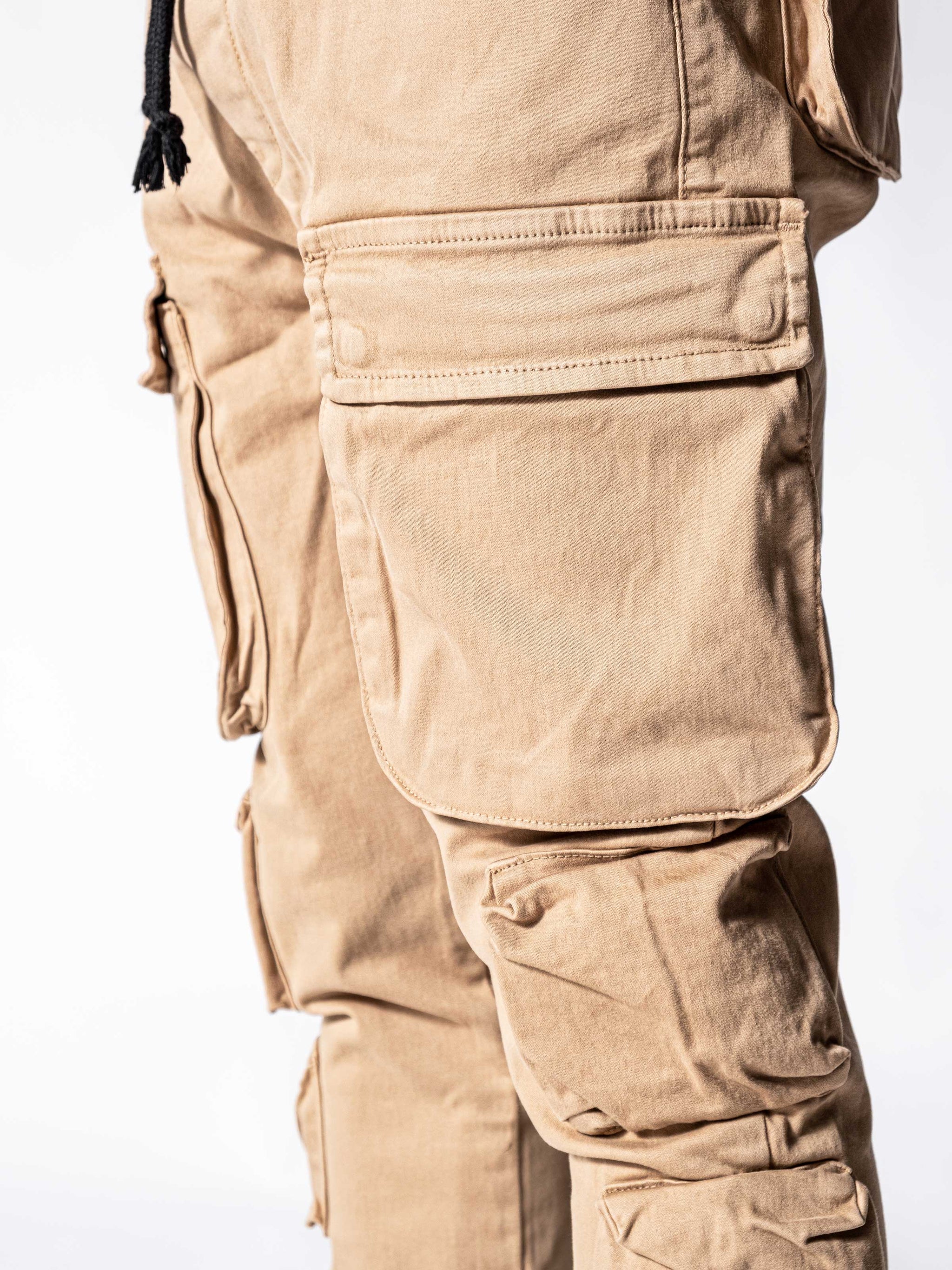Beige Cargo Pants | Men's Streetwear | Monocloth – Monocloth
