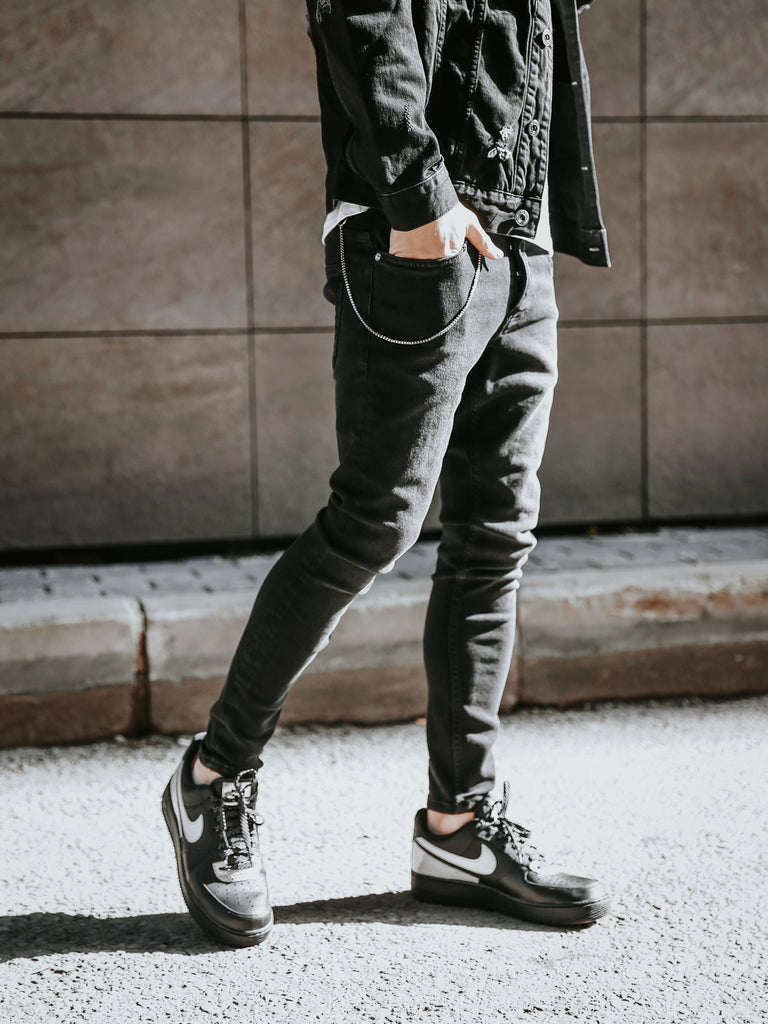 Men's Streetwear Black Skinny Jeans from Monocloth . Starting from 34.90 